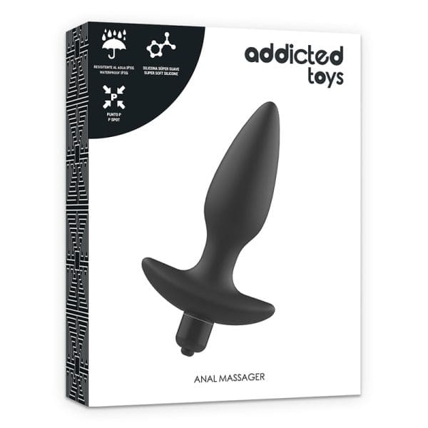ADDICTED TOYS - MASSAGER PLUG ANAL WITH VIBRATION BLACK 6